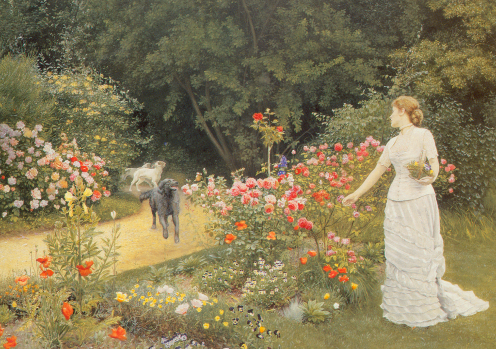 The Soothing Yet Subversive Simplicity of Women in White Walking Through&nbsp;Gardens